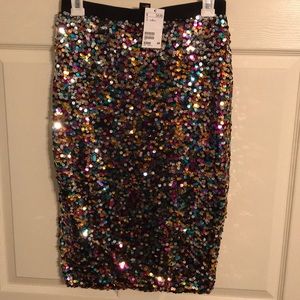 NWT - Sequin Pencil Skirt from H&M size Small